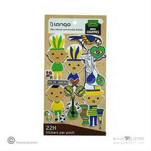 برچسب لانگو سری چارمیز طرح برزیل کد007