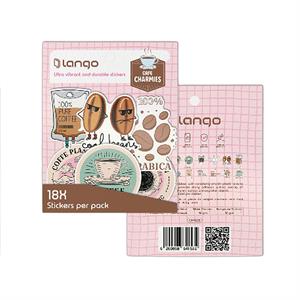 برچسب لانگو سری چارمیز طرح کافه کدCH-028