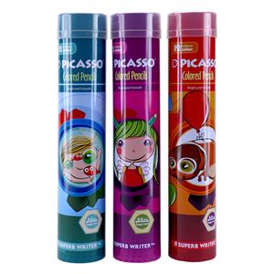 مدادرنگی12رنگ قوطی گرد پیکاسو