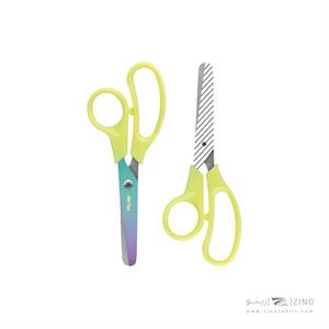 قیچی مهد کودکی 13سانت  دسته زرد بلیستری میلان کدBWM10444Y