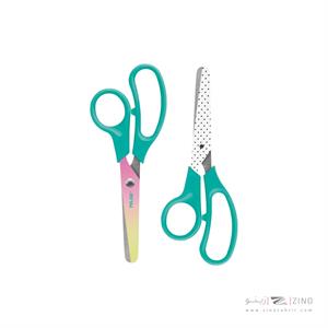 قیچی مهد کودکی 13سانت بلیستری فیروزه ای میلان کدBWM10444T