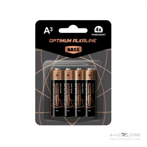 باتری نیم قلمی آلکالاین اپتی موم4عددی ناس کد522