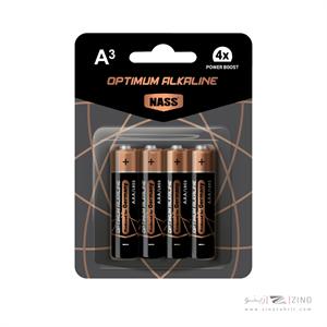 باتری نیم قلمی آلکالاین اپتی موم4عددی ناس کد520