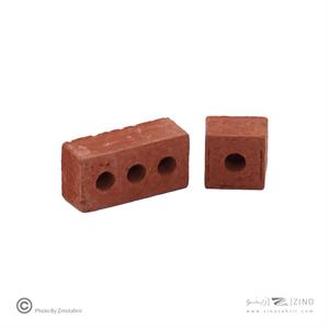 آجرفشاری قرمز(سه سوراخ) مقیاس 1/12تعداد400عددی اشل