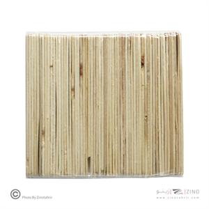 چوب بستنی باریک سفید لوکس صبا متالیک 