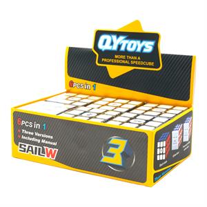 روبیک3*3 چی یی سیل دبلیو مشکی بسته 6عددی کدEQY642