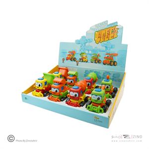 happy truck 8 pec in box تیریتی تویز کد93006ماشین راه سازی کششی