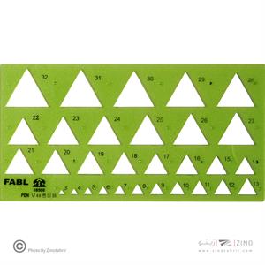 شابلون مثلث فابل