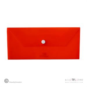 پاکت دکمه دار ملخی قرمز سوپربایند  کدDB-128