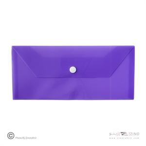 پاکت دکمه دار ملخی بنفش سوپربایند  کدDB-128