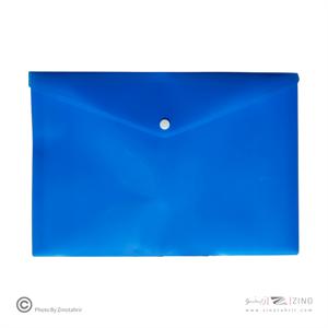 پاکت دکمه دار A4 آبی سوپربایند