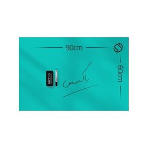 گلس برد  ( وایت شیشه ای ) مغناطیسی 90*60 راکسس سبز پاستلی