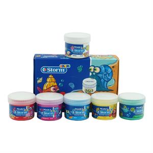 گواش6رنگ صدفی30میل استورم کد500406