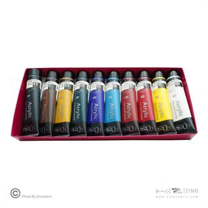 اکریلیک37میل بسته10رنگ وستا