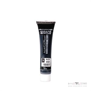 اکریلیک ساده تیوپی18میل سوداکو  مشکی کد09324