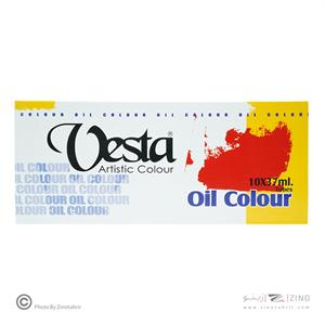 رنگ روغن 37میل بسته 10رنگ وستا