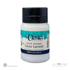 وارنیش براق 250میل varnish gloss وستا 