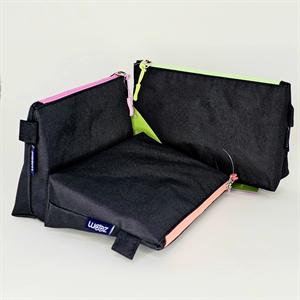 جامدادی تک زیپ پاکتی مشکی بزرگ زوم کدZ-676520