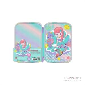 جامدادی تک زیپ هارد باکس وست  پری دریایی کدU2109A-5