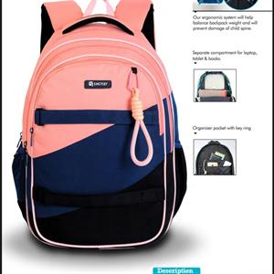 کوله پشتی طرحCANDY با پشتی طبی شوتای گلبهی کدG19-85