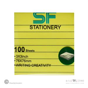 پست ایت100برگ76*76الوان خطدارفسفری اس اف کدSF-302