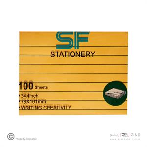 پست ایت100برگ76*101الوان خطدارفسفری اس اف کد SF-304