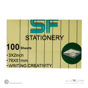 پست ایت100برگ76*51الوان خطدارپاستلی اس اف کدSF-309