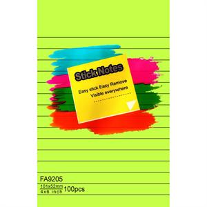 پست ایت100برگ 152*101 خط دار الوان اسکول فنز کد9205