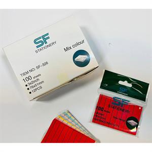 پست ایت100برگ76*51الوان خطدار اس اف کدSF-326