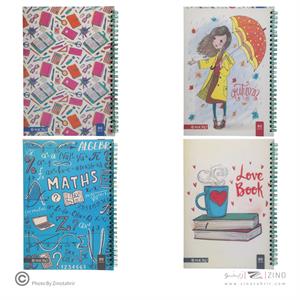 دفتر80برگ سیمی طلقی میکرو کدC8