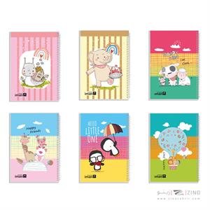 دفتر40برگ ایمان کد9401 سیمی فانتزی جلدطلق (12عددی)