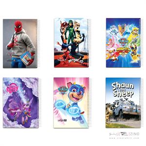 دفتر60برگ ایمان کد0103 جلدطلقی کارتونی(12عددی)