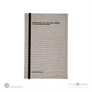 دفترنیچر22*14پیل جلدسخت دوختی جلدپارچه ای