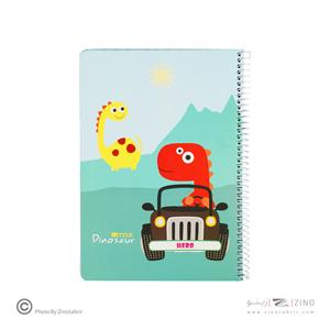 دفتر50برگ وزیری سیمی(حاشیه دار فانتزی) هیرو