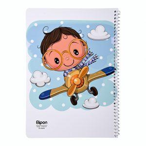 دفتر40برگ وزیری سیمی فانتزی الیپون کد214کارتن96عددی