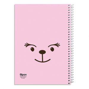 دفتر60برگ وزیری سیمی کلاسیک الیپون کد221کارتن72عددی