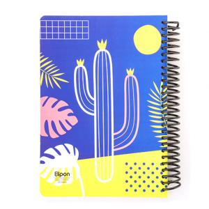 دفتر100برگ وزیری سیمی جلدسخت فانتزی الیپون کد242کارتن28عددی