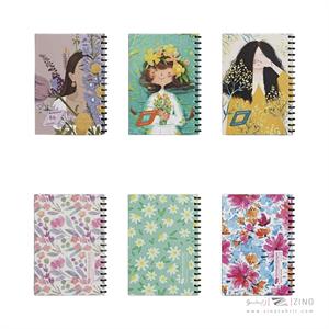 دفتر80برگ وزیری سیمی طلقی(دخترانه)هیرمندپیپر