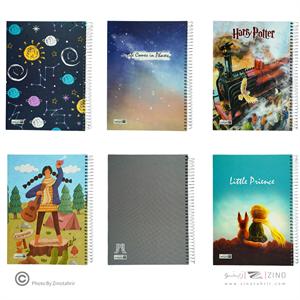 دفتر100برگ رحلی کد8513ایمان سیمی جلدسخت