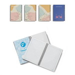 دفتر100برگ وزیری فنردوبل جلدشومیزفولی گرافی