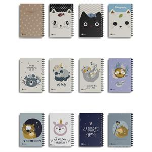 دفتر100برگ وزیری فنردوبل جلدشومیزفولی گرافی