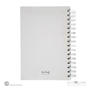 دفتر100برگ A5 خطدار سیمی جلدسخت (کاغذ سفید) برگ سری پیور بیوتی کد71514