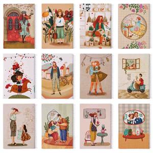 دفتر100برگ وزیری سیمی مجلدمسترنوت کد427 کارتن 60عددی 