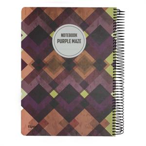 دفتر150برگ رحلی سیمی فانتزی جلدسخت الیپون کد862کارتن16عددی