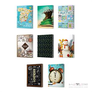 دفتر100برگ B5سیمی کشدار طرح دارفانتزی میکرو 