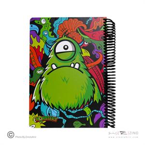 دفتر100برگ وزیری سیمی جلد سخت لانگو سری کرومی کدCH-760