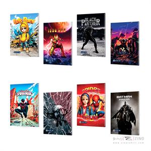 دفتر50برگ وزیری سیمی مجلد میکرو فانتزی کد c 34-42-46-48