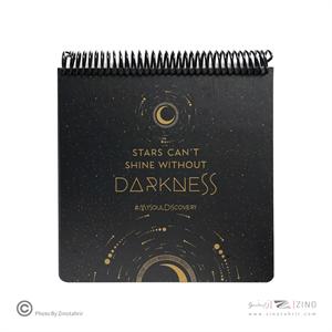 دفتر80برگ کاغذ مشکی(بی خط)210*210سیمی جلد سخت لانگو کدBN-400