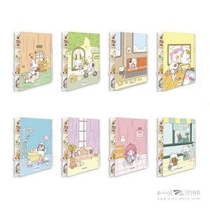 دفتر75برگ22*15سیمی دیوایدر دار پیتیکو کد395کارتن52عددی