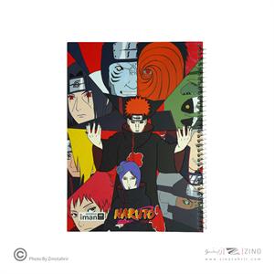 دفتر60برگ وزیری سیمی طرح انیمه ایمان کد0403